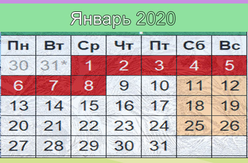 Выходные на Новый год 2020, как отдыхаем Выходные на Новый год 2020, как отдыхаем